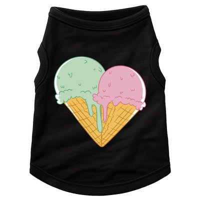 Heart Shaped Ice Cream Cute Gift Doggie Tank