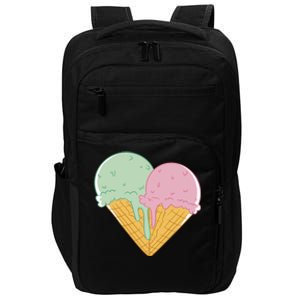 Heart Shaped Ice Cream Cute Gift Impact Tech Backpack