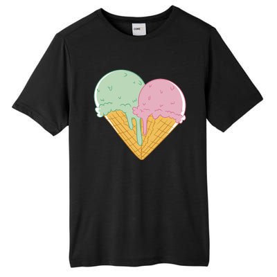 Heart Shaped Ice Cream Cute Gift Tall Fusion ChromaSoft Performance T-Shirt