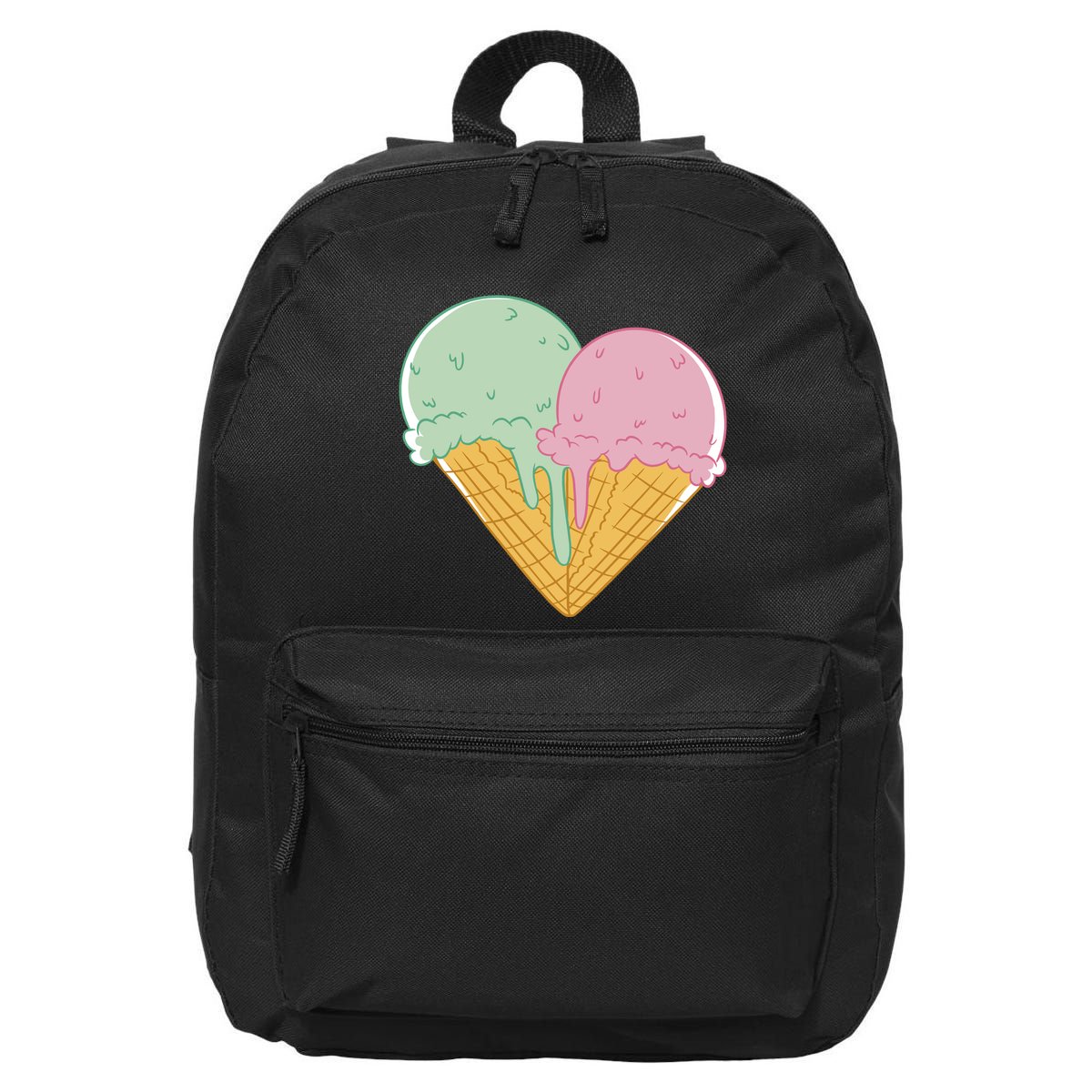 Heart Shaped Ice Cream Cute Gift 16 in Basic Backpack
