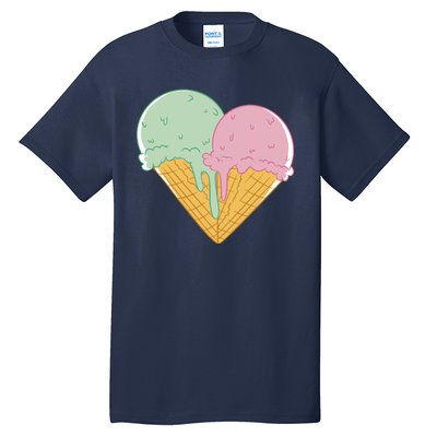 Heart Shaped Ice Cream Cute Gift Tall T-Shirt