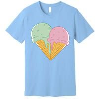 Heart Shaped Ice Cream Cute Gift Premium T-Shirt