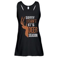 Hunting Sorry Its Deer Season Funny Hunter Dad Ladies Essential Flowy Tank