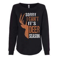 Hunting Sorry Its Deer Season Funny Hunter Dad Womens California Wash Sweatshirt