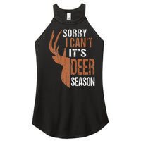 Hunting Sorry Its Deer Season Funny Hunter Dad Women's Perfect Tri Rocker Tank