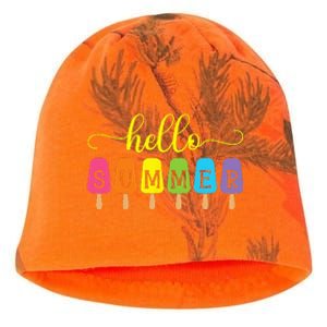 Hello Summer Ice Cream Top Popsicle Ice Lolly Hello Summer Kati - Camo Knit Beanie