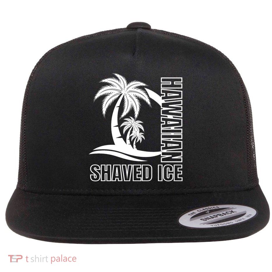 Hawaiian Shaved Ice Concession Food Truck Gift Flatbill Hat