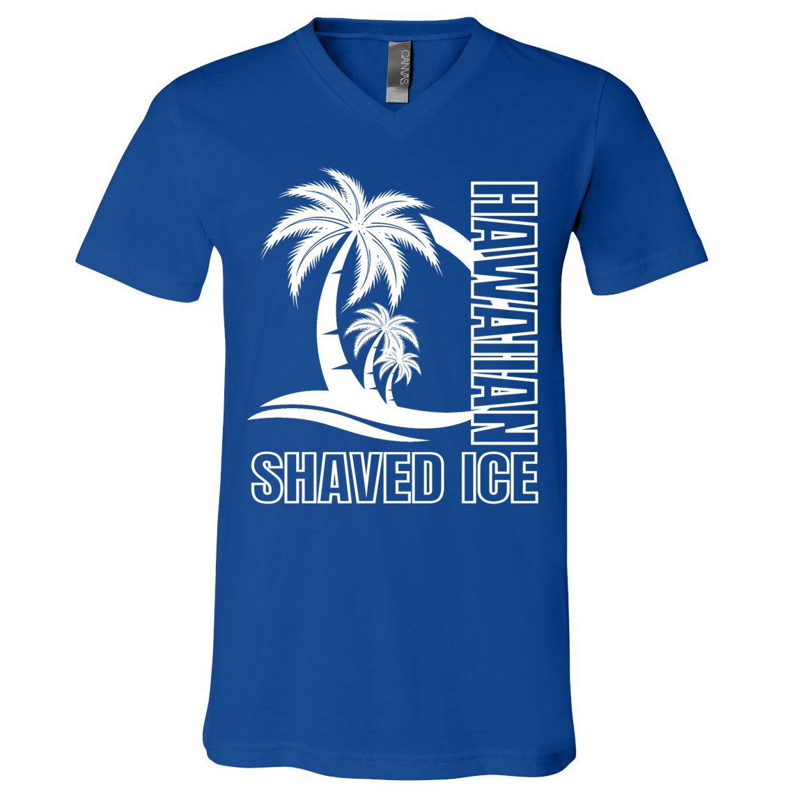 Hawaiian Shaved Ice Concession Food Truck Gift V-Neck T-Shirt
