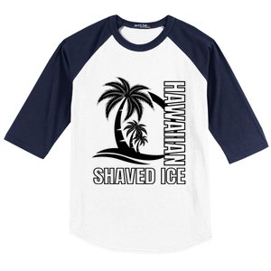 Hawaiian Shaved Ice Concession Food Truck Gift Baseball Sleeve Shirt