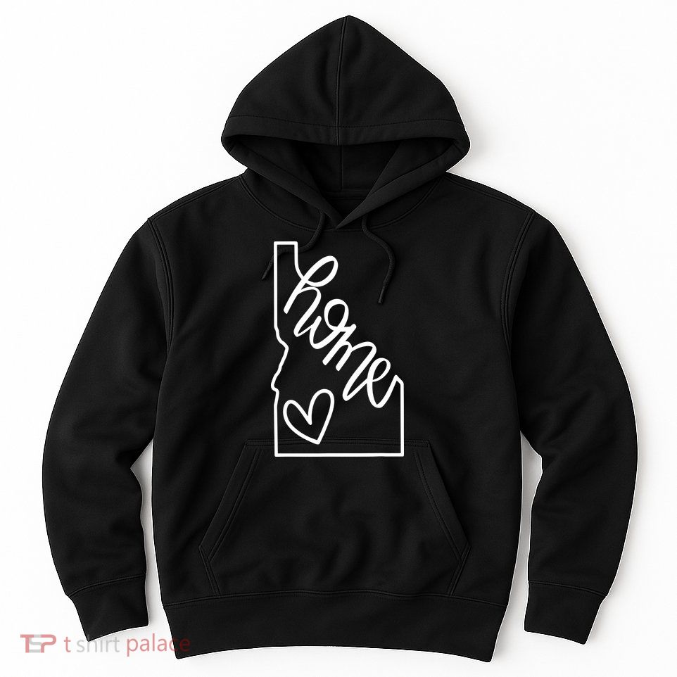 Home State Idaho Home Handlettered Graphic Hoodie