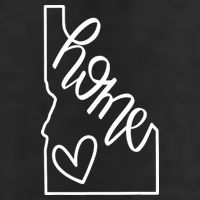 Home State Idaho Home Handlettered Graphic Adult Drive Performance Visor