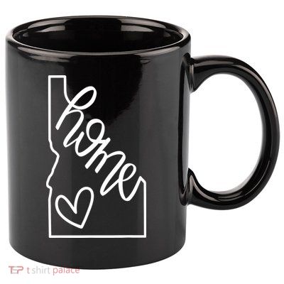 Home State Idaho Home Handlettered Graphic 11oz C Handle Ceramic Mug