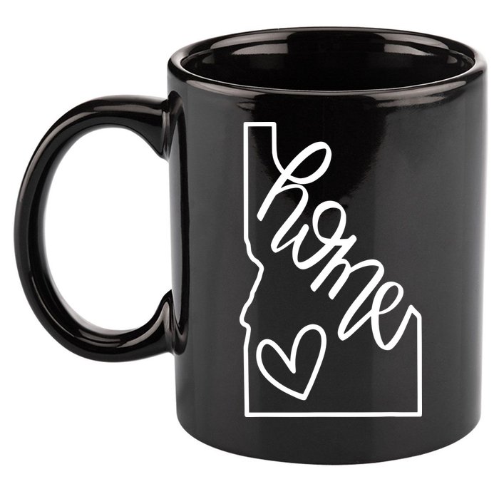Home State Idaho Home Handlettered Graphic 11oz C Handle Ceramic Mug