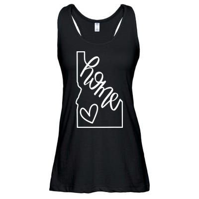 Home State Idaho Home Handlettered Graphic Ladies Essential Flowy Tank