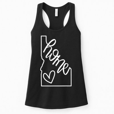 Home State Idaho Home Handlettered Graphic Womens Tank Top