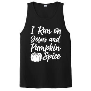 Halloween Season I Run On Jesus And Pumpkin Spice Gift PosiCharge Competitor Tank