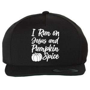 Halloween Season I Run On Jesus And Pumpkin Spice Gift Wool Snapback Cap