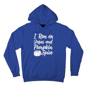 Halloween Season I Run On Jesus And Pumpkin Spice Gift Hoodie