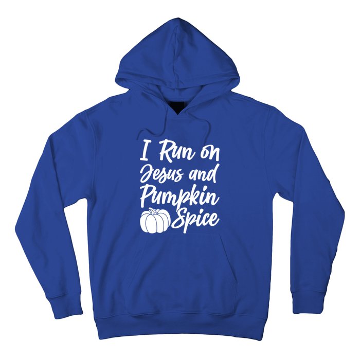 Halloween Season I Run On Jesus And Pumpkin Spice Gift Hoodie