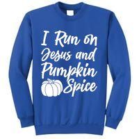 Halloween Season I Run On Jesus And Pumpkin Spice Gift Sweatshirt