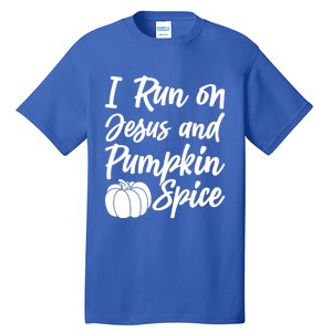 Halloween Season I Run On Jesus And Pumpkin Spice Gift Tall T-Shirt