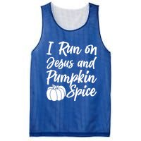 Halloween Season I Run On Jesus And Pumpkin Spice Gift Mesh Reversible Basketball Jersey Tank