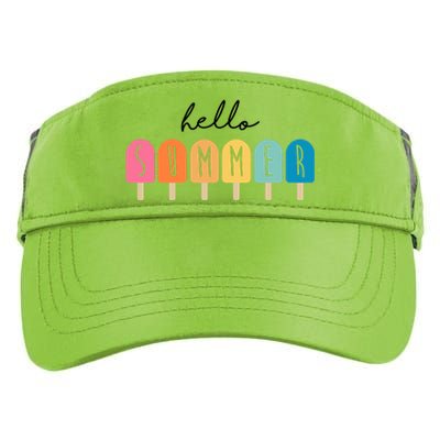 Hello Summer Ice Cream Adult Drive Performance Visor