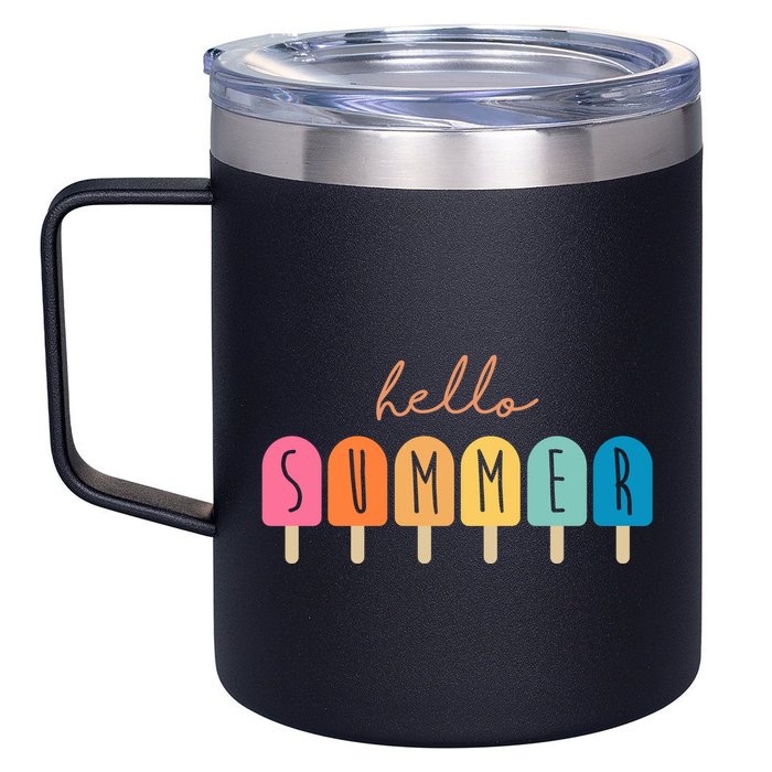 Hello Summer Ice Cream 12oz Stainless Steel Coffee Mug
