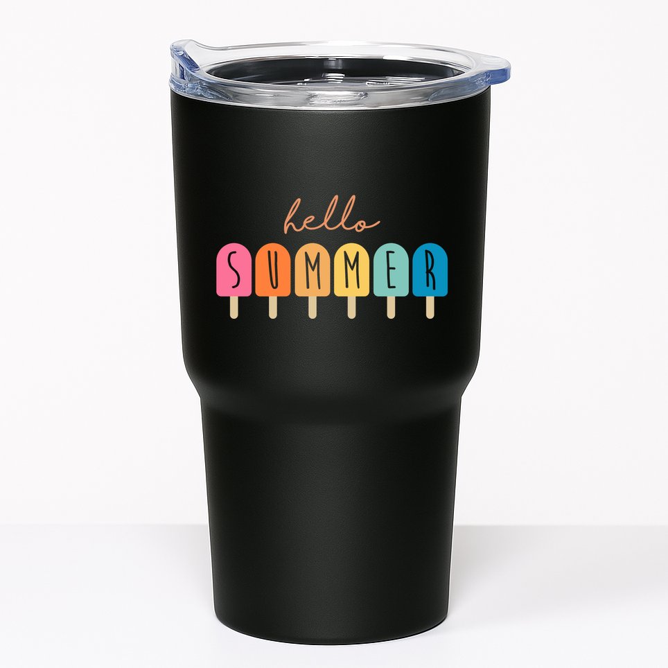 Hello Summer Ice Cream Tumbler