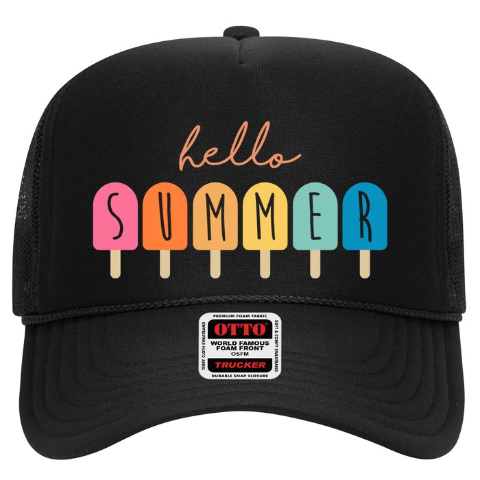 Hello Summer Ice Cream Trucker Hat