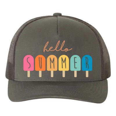 Hello Summer Ice Cream Yupoong Adult 5-Panel Trucker Hat