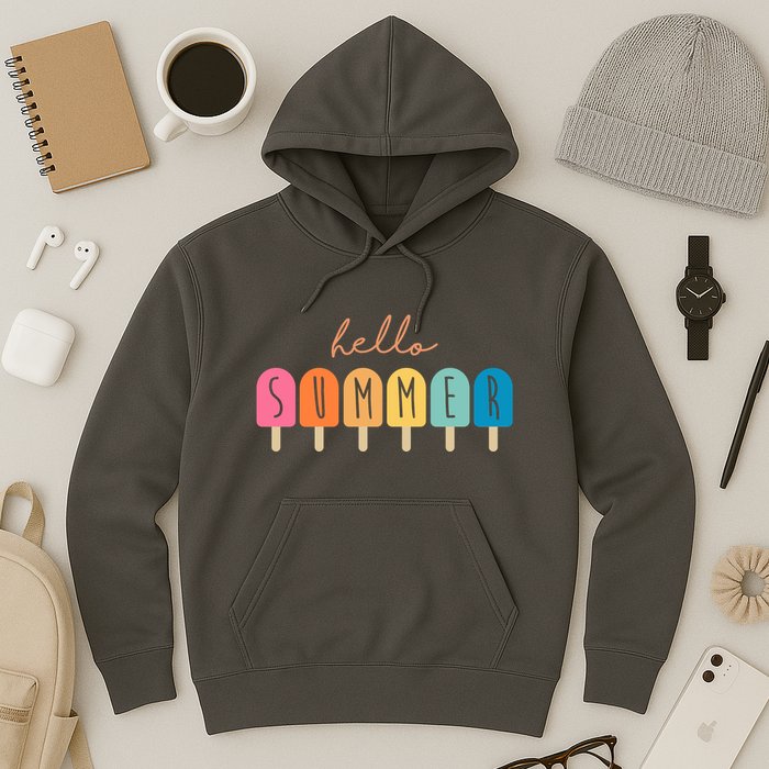 Hello Summer Ice Cream Hoodie