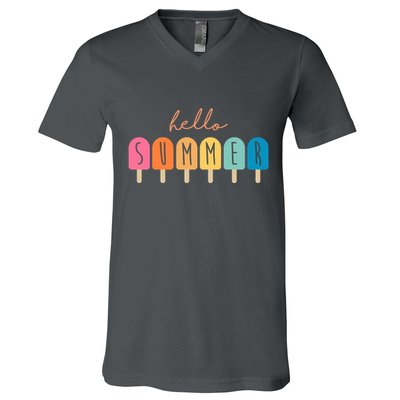 Hello Summer Ice Cream V-Neck T-Shirt