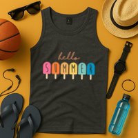 Hello Summer Ice Cream Tank Top