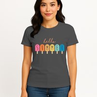 Hello Summer Ice Cream Womens T-Shirt