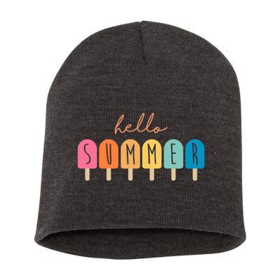 Hello Summer Ice Cream Short Acrylic Beanie