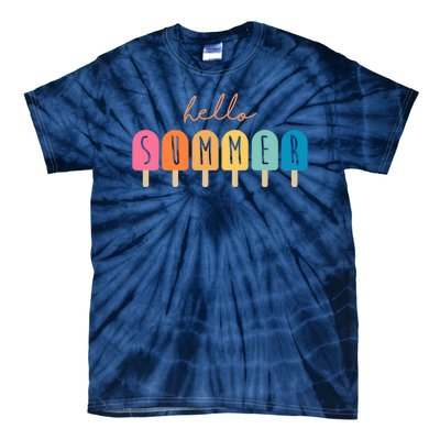 Hello Summer Ice Cream Tie-Dye T-Shirt