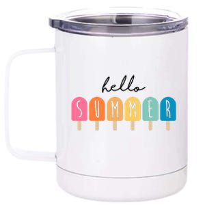 Hello Summer Ice Cream 12 oz Stainless Steel Tumbler Cup