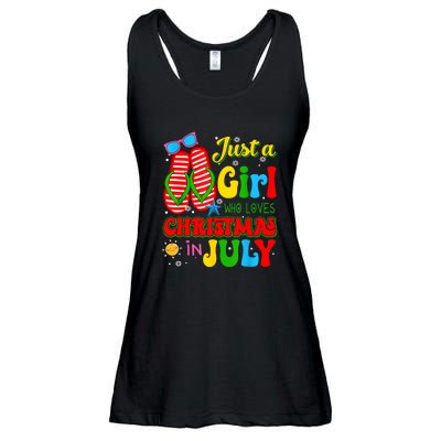 Hello Summer Just A Girl Who Loves Christmas In July Gift Ladies Essential Flowy Tank