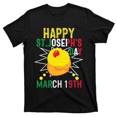 Happy St Josephs Day Italian Gift Christian T-Shirt