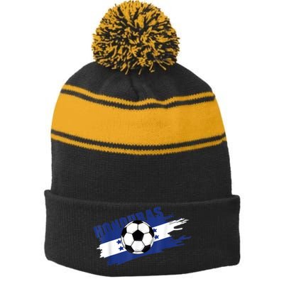 Honduras Soccer Jersey Honduran Futbol Seleccion Stripe Pom Pom Beanie