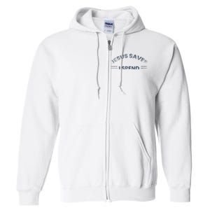 Hilarious & Sarcastic Jesus Saves I Spend Full Zip Hoodie