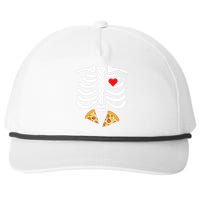 Halloween Skeleton Junk Food Belly Pizza Snapback Five-Panel Rope Hat