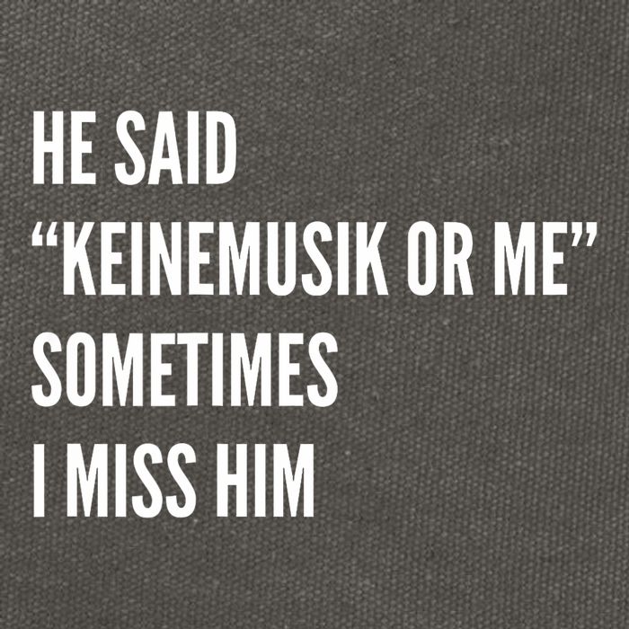 He Said Keinemusik Or Me Sometimes I Miss Him Cotton Canvas Backpack