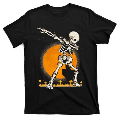 Halloween Shirts Kids Girl Dabbing Skeleton Costume T-Shirt