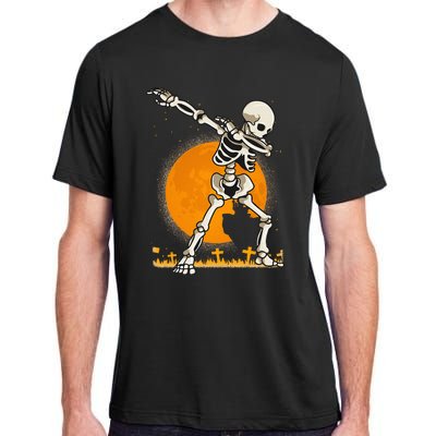 Halloween Shirts Kids Girl Dabbing Skeleton Costume Adult ChromaSoft Performance T-Shirt