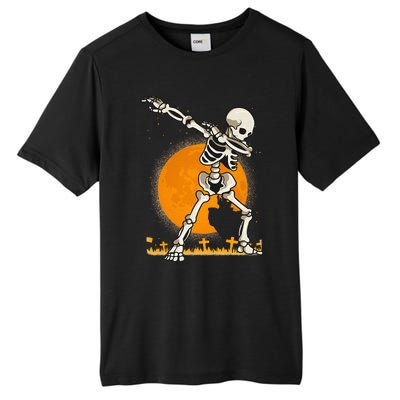 Halloween Shirts Kids Girl Dabbing Skeleton Costume Tall Fusion ChromaSoft Performance T-Shirt