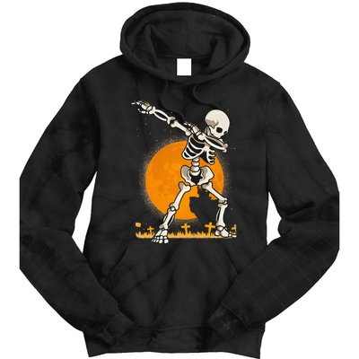 Halloween Shirts Kids Girl Dabbing Skeleton Costume Tie Dye Hoodie