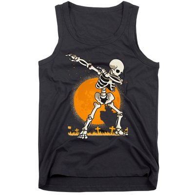 Halloween Shirts Kids Girl Dabbing Skeleton Costume Tank Top