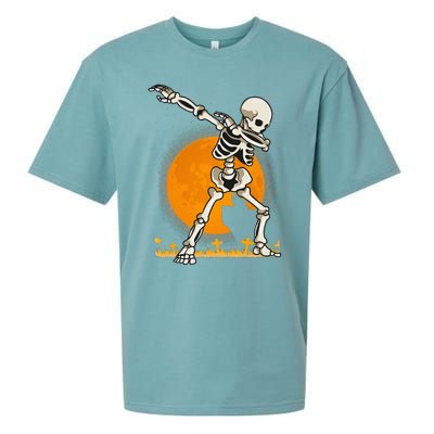 Halloween Shirts Kids Girl Dabbing Skeleton Costume Sueded Cloud Jersey T-Shirt